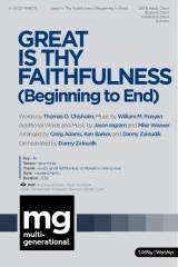 Great Is Thy Faithfulness (Beginning To End) (Choral Anthem SATB)