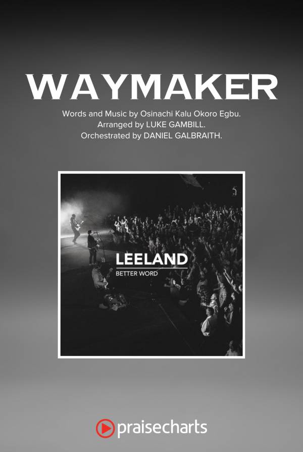 Way Maker (Kids) Sheet Music PDF (PraiseCharts Kids / Arr. Luke Gambill) -  PraiseCharts