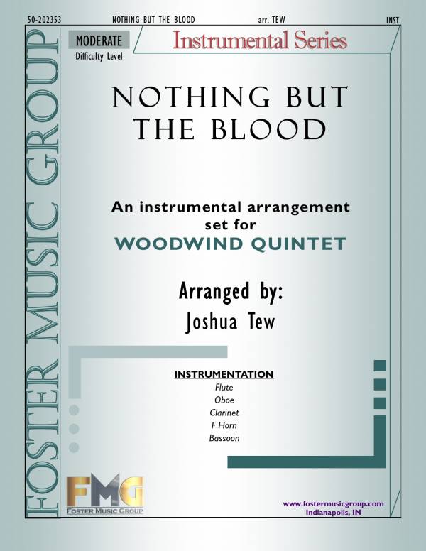 Nothing But The Blood (Instrumental) Oboe Sheet Music PDF (Foster Music ...