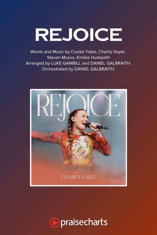 Rejoice (Sing It Now) (Charity Gayle / Arr. Luke Gambill) - PraiseCharts