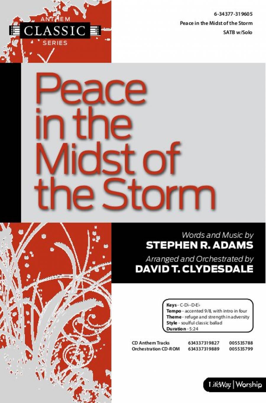 Peace in the Midst of the Stor(中古品) Peace In The Midst Of The Storm (Choral Anthem SATB) Violin Sheet