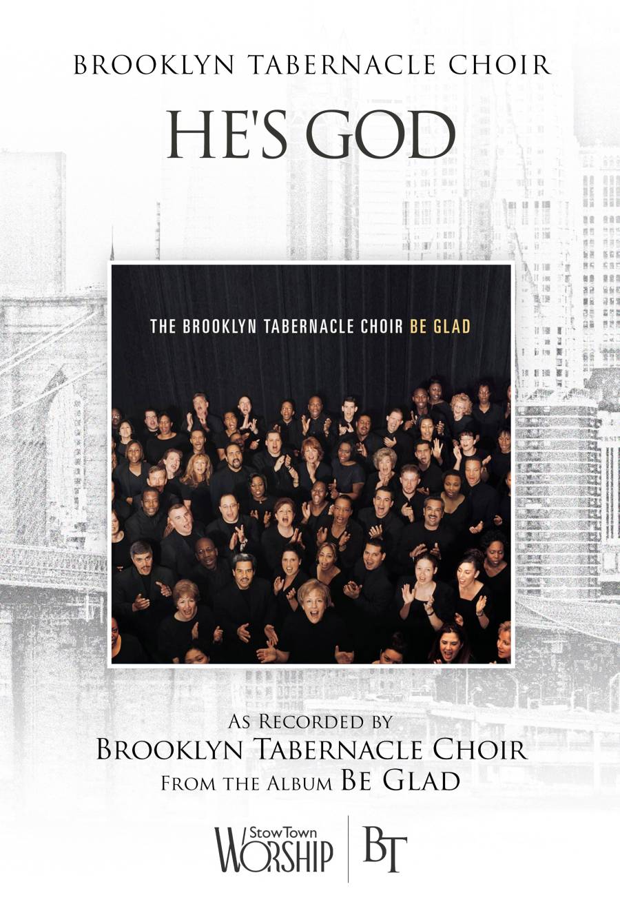 Only To Him / Brooklyn Tabernacle ゴスペル譜 Only to Him (Audio CD) - The Brooklyn Tabernacle Online Store