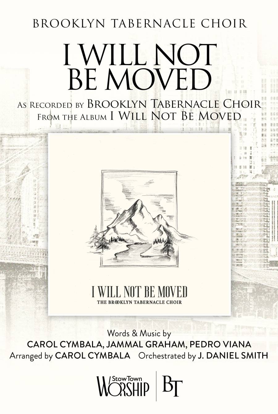 I Will Not Be Moved (Choral Anthem SATB) Octavo Sheet Music