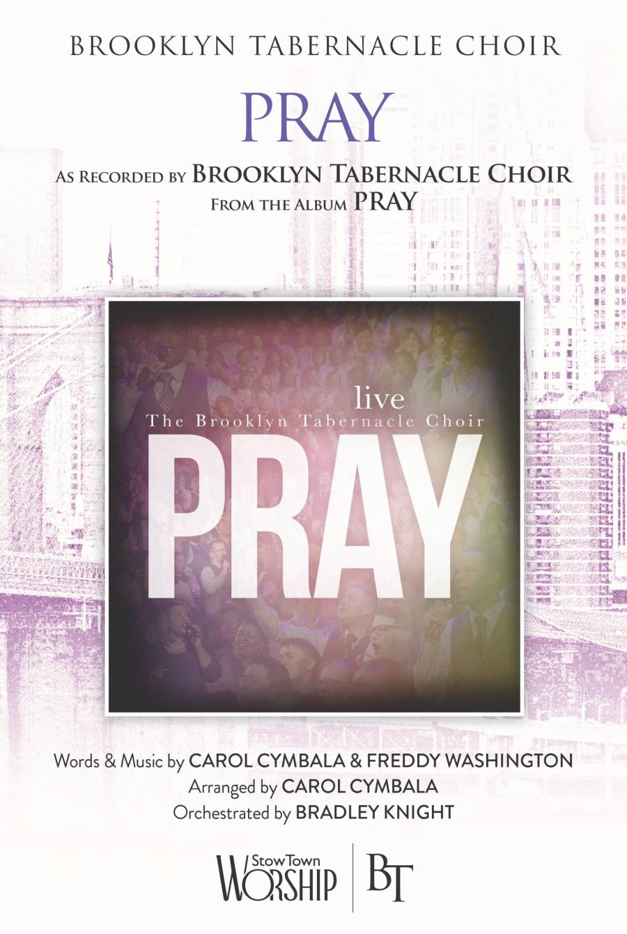 Pray (Choral Anthem SATB) Orchestration (The Brooklyn Tabernacle