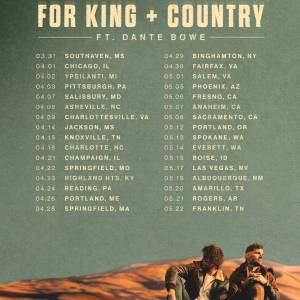 For King + Country What Are We Waiting For Tour 2022