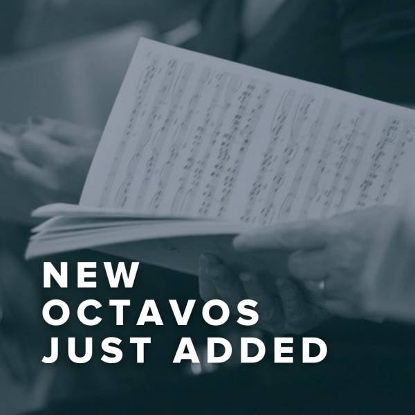 Sheet Music, Chords, & Multitracks for New Octavos Just Added