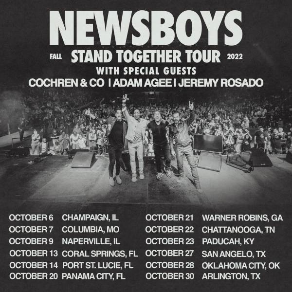 Sheet Music, Chords, & Multitracks for Newsboys Stand Together Fall Tour 2022