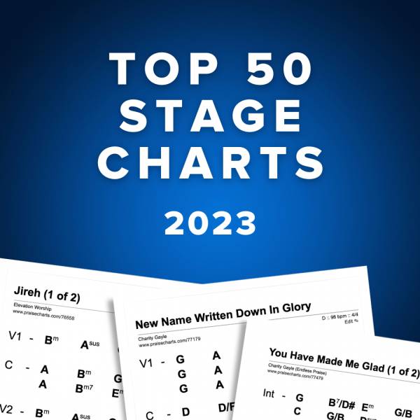 Sheet Music, Chords, & Multitracks for Top 50 Stage Charts of 2023